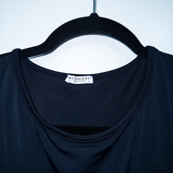 Burberry London‎ Black Mini Dress Size Medium - Picture 3 of 5